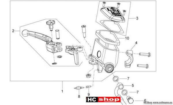 Aprilia Shiver 750 Vorderradbremspumpe