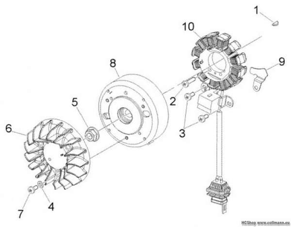 Vespa Lichtmaschine LX 50 2t