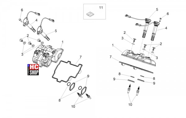 Aprilia RSV4 1100 Factory E5 - Motor - Zylinderkopfabdeckung
