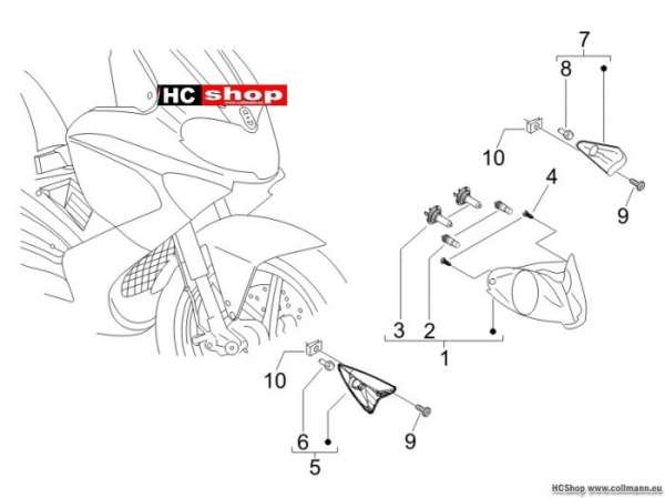 Gilera Vorderleuchten - Blinkleuchten Runner 50 Purejet