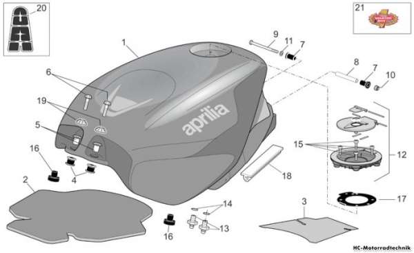 Aprilia Kraftstofftank RSV 1000