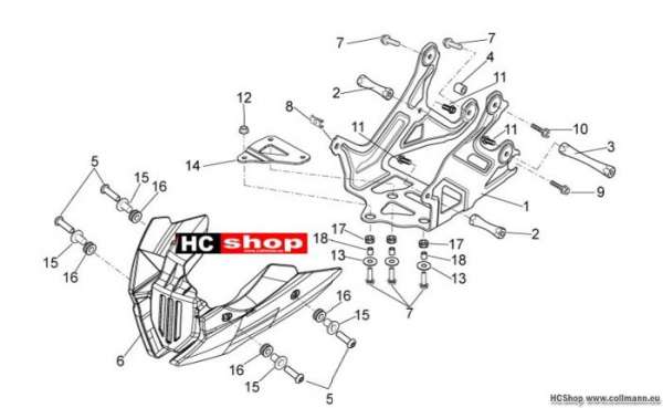 Aprilia Shiver 750 Halterung
