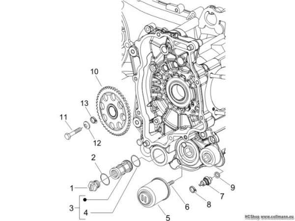 Vespa Schwungradseckel LX 125 4T