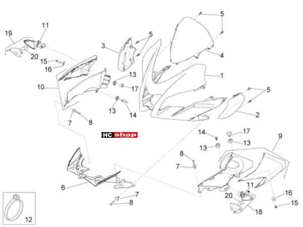 Aprilia Tuono V4 Factory 1100 Superpole Frontaufbau I