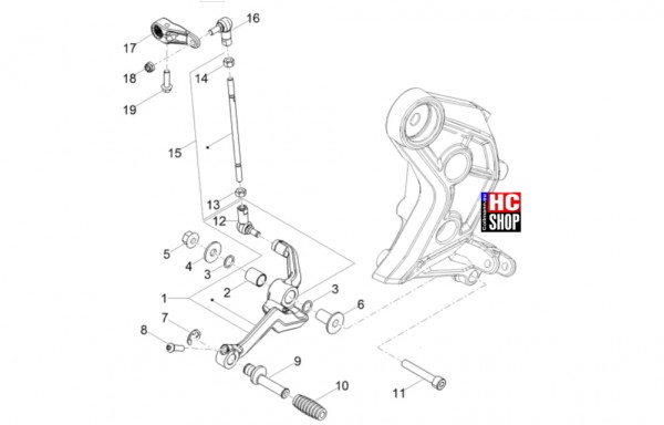 Moto Guzzi V85 TT E5 - Motor - Interne Schaltsegmente