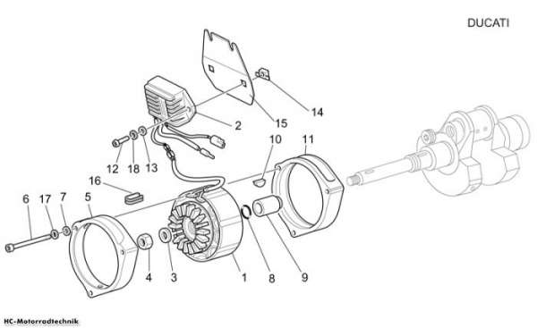 Moto Guzzi Stromgenerator California Stone/Metal PI 1100