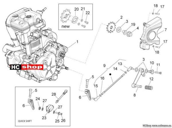 Aprilia Motor-Fertigstellung RS4 125 4T