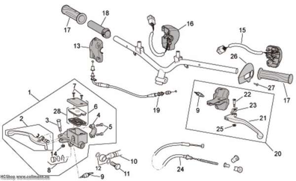 Aprilia Schaltungen Scarabeo 4T 4V E2 50