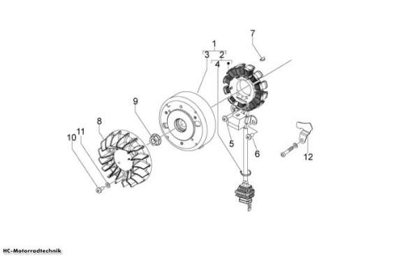 Aprilia Schwungmagnetstarter Sport City ONE 2T E3 50