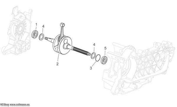 Aprilia Kurbelwelle Scarabeo Light E3 300