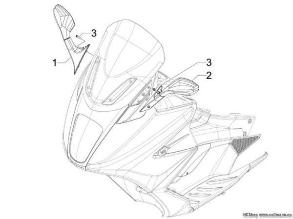 Gilera Rückspiegel/n GP 800