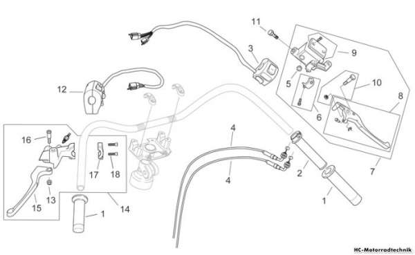 Aprilia Schaltungen Mojito E3 125