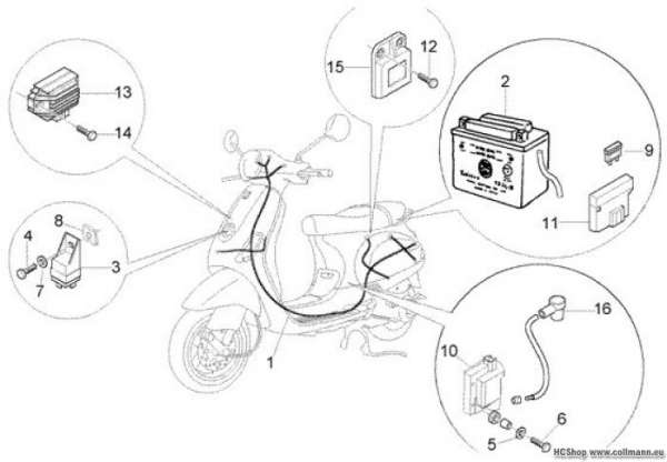 Vespa Elektrische Anlage (2)