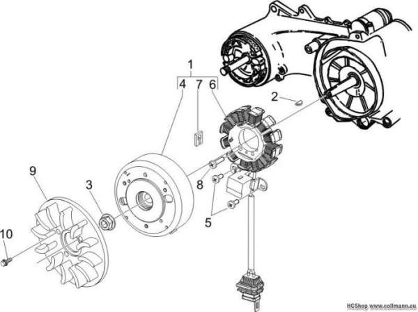 Piaggio Lichtmaschine Fly 50 4T