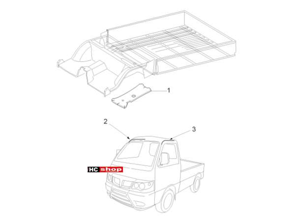 Porter Maxxi Benzin Multitech E4 - E5 - E5+ - Fahrgestell Isolierungspaneel