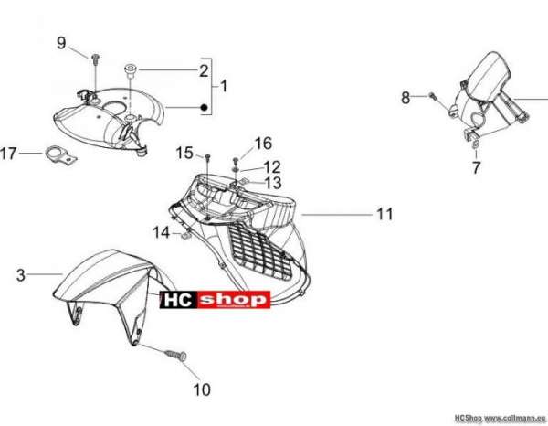 Gilera Radgehäuse - Radkotflügel Runner 50 Purejet