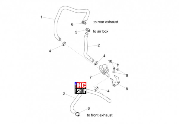 Aprilia RSV4 1100 E5+ - Motor - Secondary Air