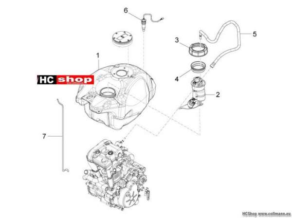 Aprilia RS4 125 SBK Kraftstofftank
