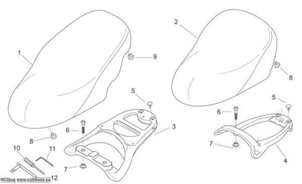 Aprilia Sitz Scarabeo 2T E2 eng.Piaggio 50