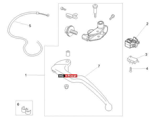 Aprilia RSV 4 1000 RR E4 ABS Lenker Kupplungssteuerung