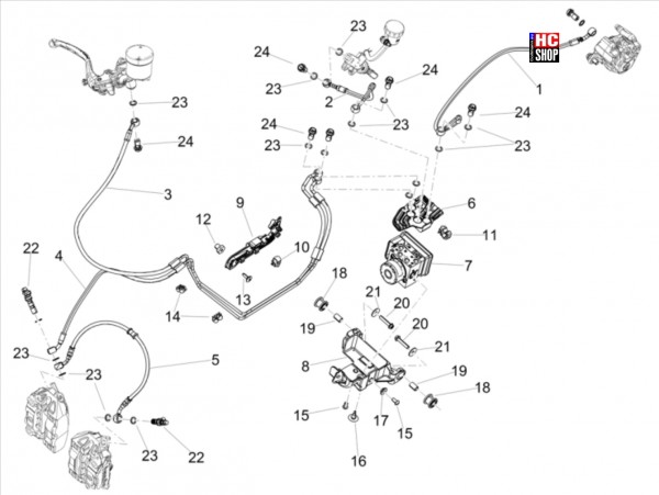 Aprilia RS 660 4T 8V E5 Bremsanlage ABS