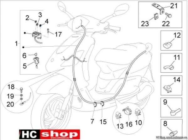 Piaggio Hauptkabelbaum Fly 125 ie. 3V