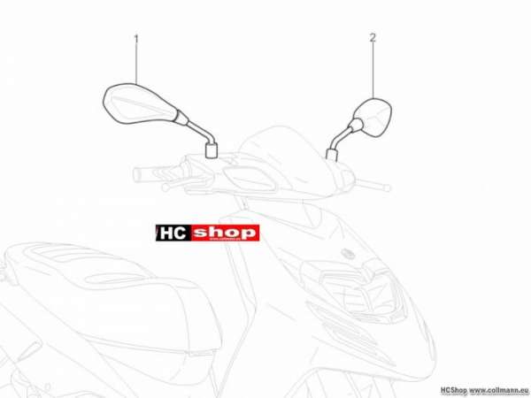 Aprilia Motard 125 Rückspiegel/n