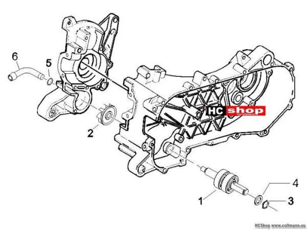 Piaggio Wasserpumpe NRG DD Sp