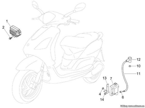 Piaggio Spannungsreglerern Fly 50 4T