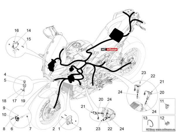 Aprilia Vorder Elektrische Anlage Capo Nord 1200