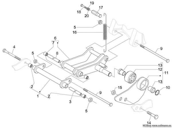 Piaggio Schwingarm Fly 125 4T
