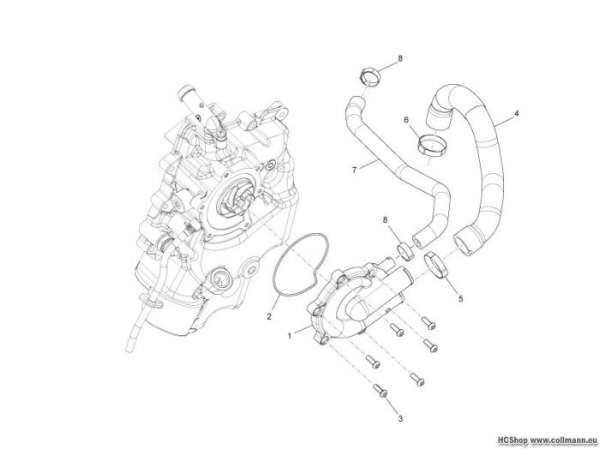 Piaggio Wasserpumpe Beverly Cruiser 500
