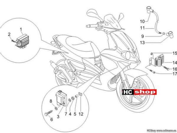 Gilera Spannungsreglerern Runner 50 Purejet