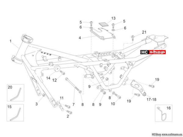 Moto Guzzi V7 Racer Rahmen I