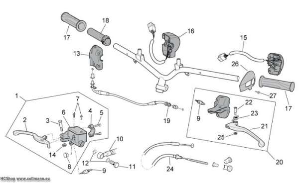 Aprilia Schaltungen Scarabeo 100 4T E3 NET