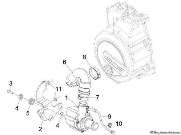 Aprilia Wasserpumpe SR MAX 125