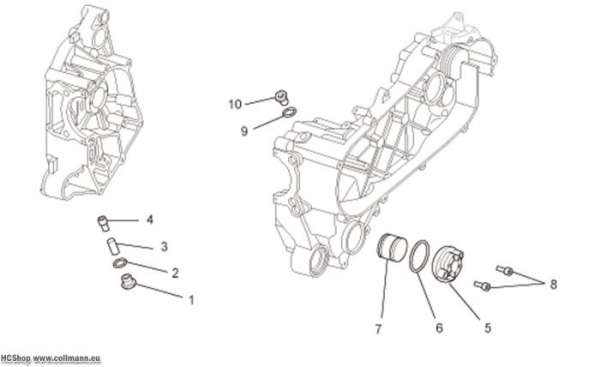 Aprilia Ölfiltereinsatz Scarabeo IE Light 125/200