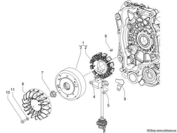 Piaggio Lichtmaschine Fly 50 2T