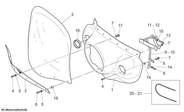 Moto Guzzi Windschild California EV PI Cat. 1100