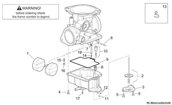 Aprilia Vergaser III Leonardo eng. Minarelli 250/300