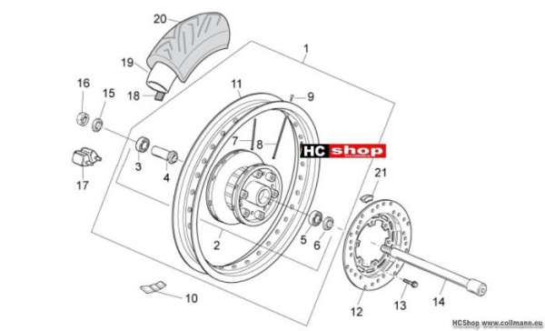 Moto Guzzi V7 Special Hinterrad I