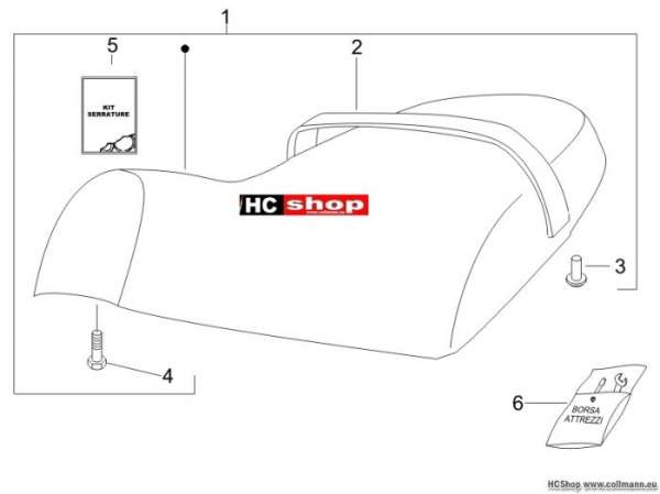 Gilera Sitzbank/Sitzbänke - Werkzeugtasche Stalker 50