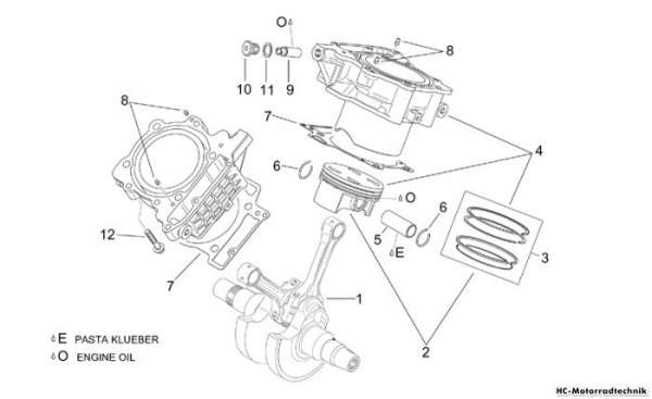 Aprilia Kurbelwelle II Tuono 1000