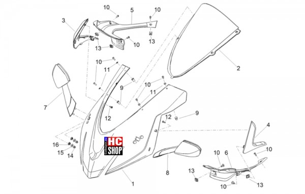 Aprilia RSV4 1100 Factory E5 - Aufbau - Verkleidung