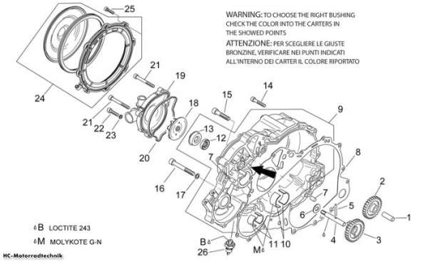 Aprilia Wasserpumpenritzel RSV 1000