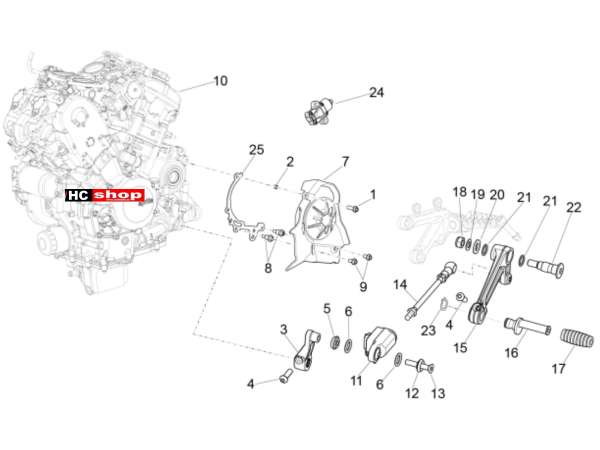 Aprilia RSV 4 1000 RR E4 ABS Motor-Fertigstellung