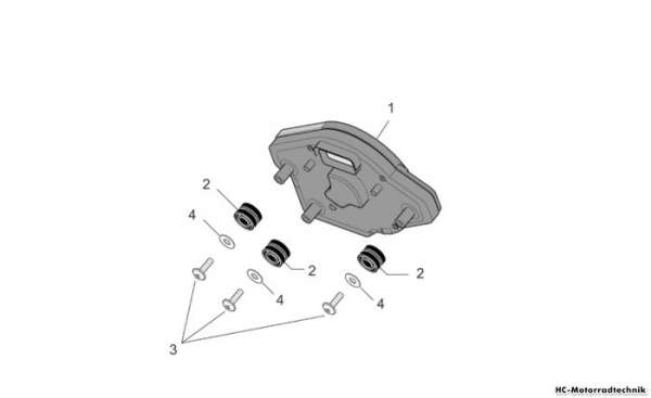 Aprilia Instrumententafel RSV 1000