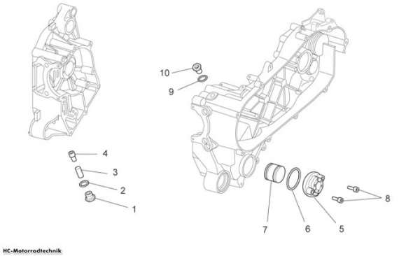 Aprilia Ölfiltereinsatz Scarabeo Light Carb. 125/200