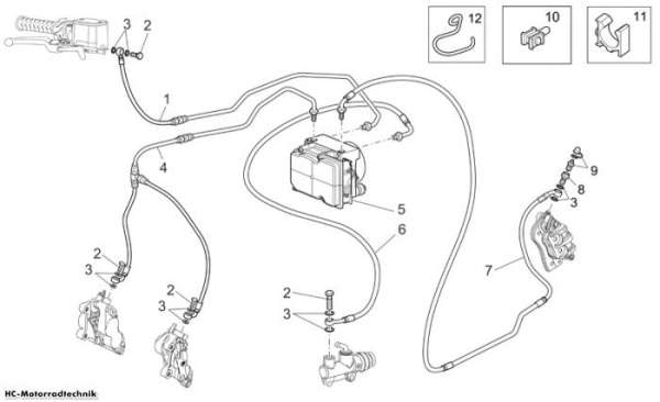 Moto Guzzi Bremsanlage ABS Sport 1200 1200