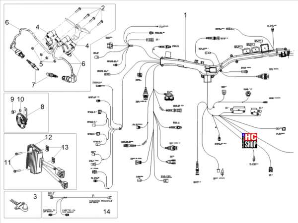 Moto Guzzi V85 TT E5 Vordere Elektrische Anlage